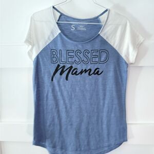 Signature Studio blessed mama T-shirt tee size small